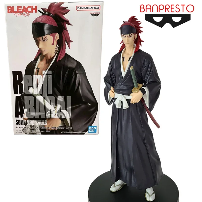 

In Stock Bandai Banpresto Japanese Genuine Bleach Abarai Renji Solid And Souls Toy Figurine Doll