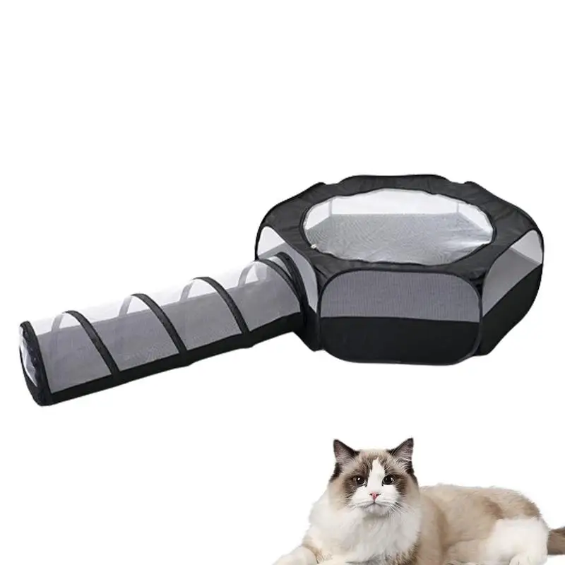 

Cat Tunnel Toy closed pet tent foldable Kittens Playpen pet hideway toy Indoor Pet supplies For Rabbit Ferret Guinea Pigs