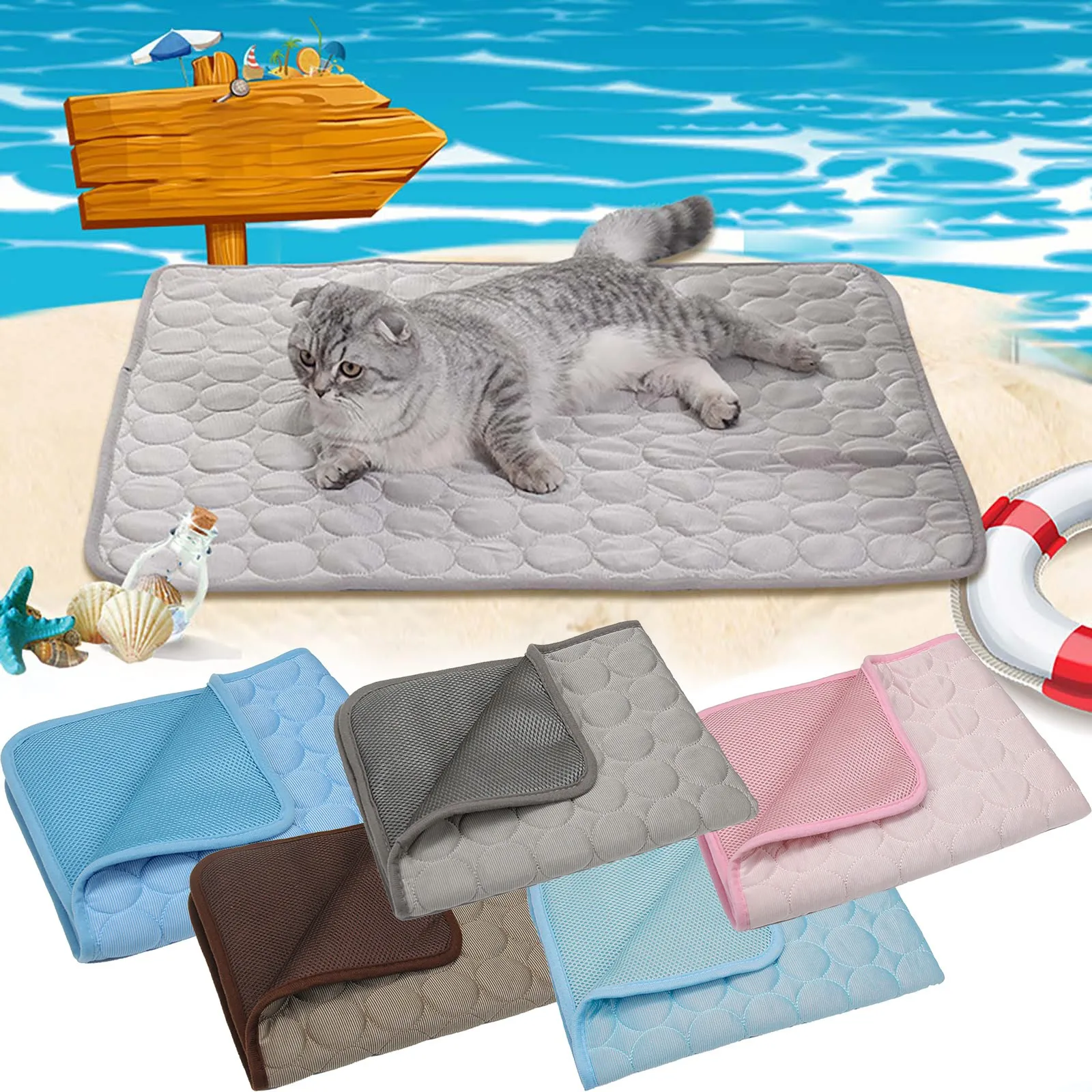 CoolBlanketforDogsoutsideIceMatPadForDogsCatsIceSilkMat