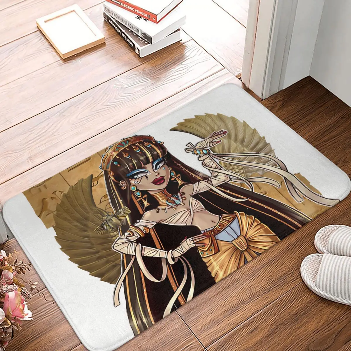 Monster High Doll Zerbino Antiscivolo Cleo De Nile Cool Bath Bedroom Mat Welcome Carpet Flanella Pattern Decor