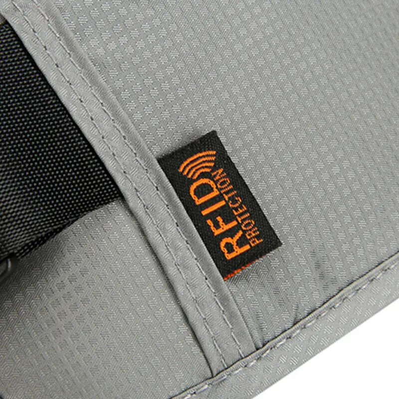 Travel Fanny Pack Money Belt RFID Blocking Sports Waist Bag Fanny Pack Hidden Wallet Zip Waterproof Running Waist Bag 6