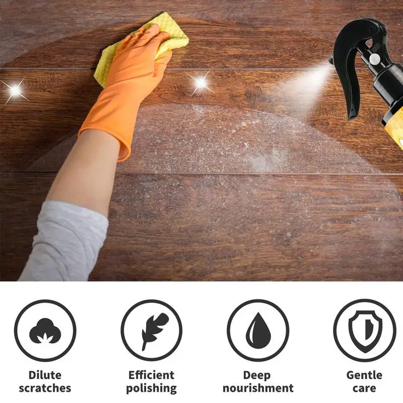 120ml Beeswax Furniture Polish Cleaner Spray for Household Furniture Protection Polishing Cabinets