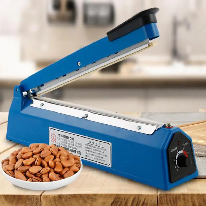 Hand Pressing Pouch Sealer Manual Impulse Sealing Machine Film Aluminum Plastic Bag Heating Sealer Heat Poly Bag Hot Heat Sealer 3
