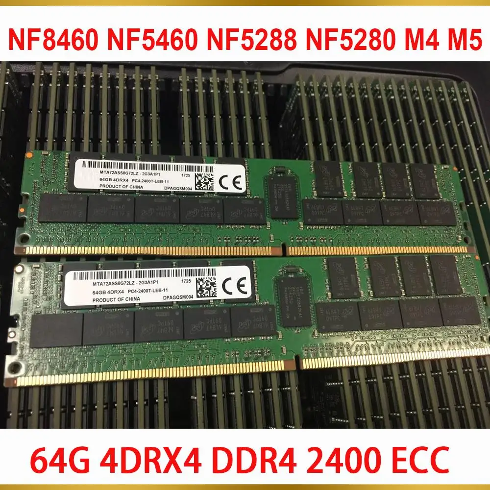 1 Pcs For Inspur Server Memory 64GB 64G 4DRX4 DDR4 2400 ECC RAM NF8460 NF5460 NF5288