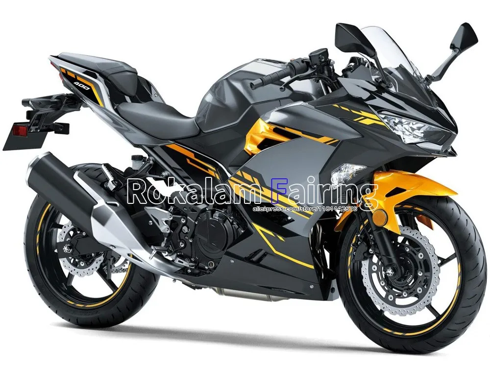 

Комплект кузова для Kawasaki Ninja 400 2018 2019 Φ 18 19 20, желтый, черный, серебристый обтекатель для мотоцикла (литьё под давлением)