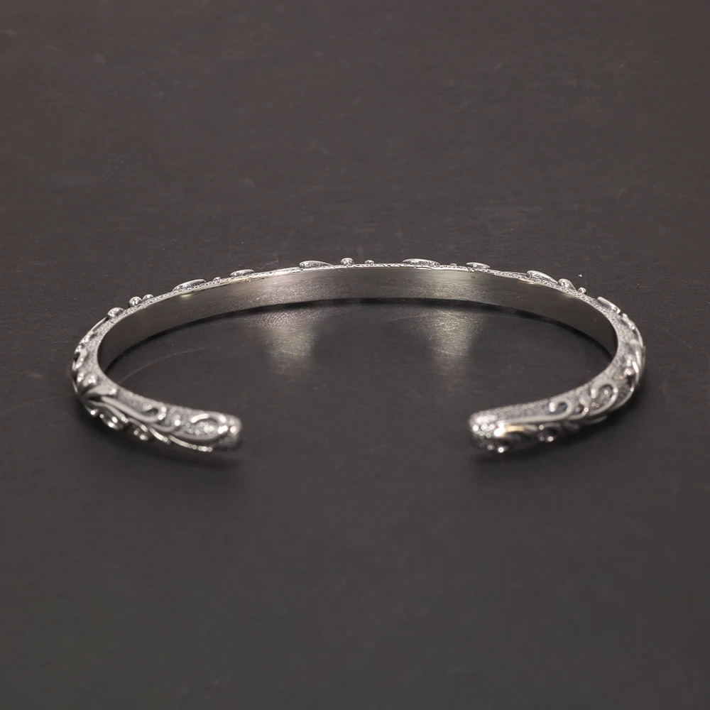 S925 Sterling Silver Bracelets Bangles for Men and Women