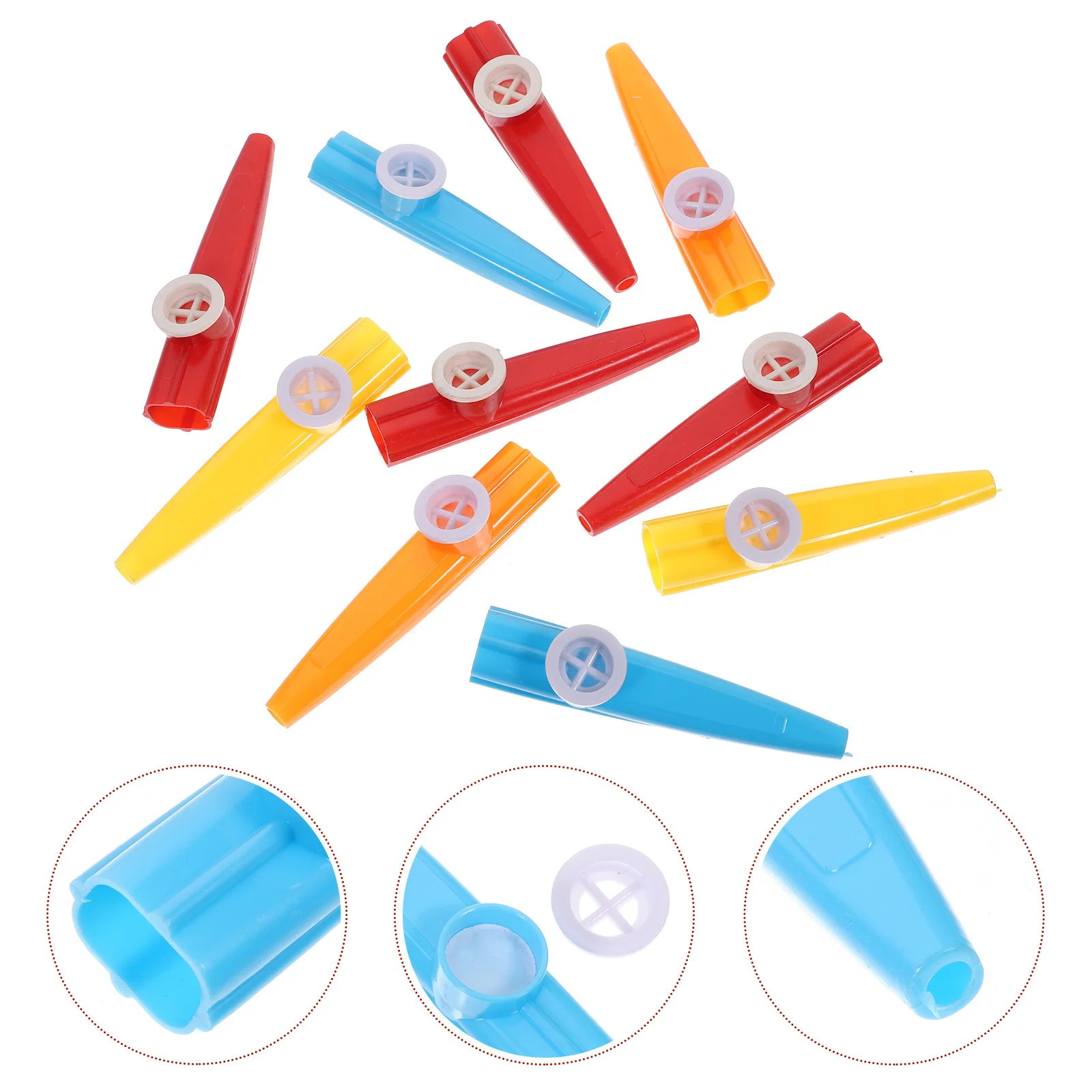 

10pcs Music Performance Kazoos Accompaniment Easy Learning Musical Instruments