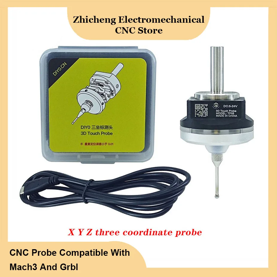 CNC Probe V6 anti-roll 3D Touch edge finder centering precision Compatible with mach3 and grbl