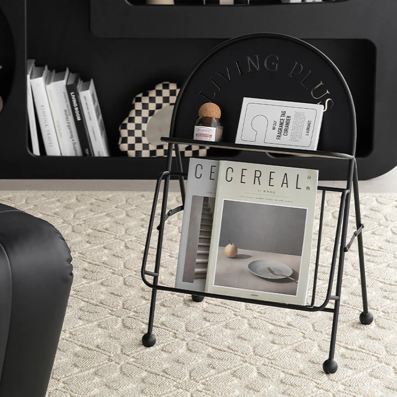 Modern Magazine Rack Desktop Bookshelf Iron Art Living Room Folding Magzine Book Storage Rack Creative Home Decor desktop multi function storage box folder organization data frame office supplies books a4 creative storage rack desktop