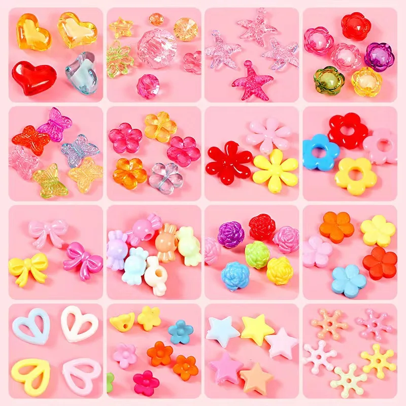 185pcs Charm Bracelet Making Kit Including Beads Chains DIY Craft For Girls Christmas birthday Gift Set