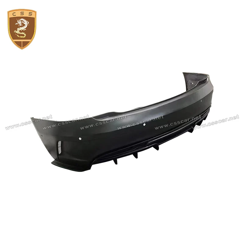 PD Style Car Wide Front Rear Bumper Diffuser Body Kit Rear Truck Spoiler Wing For Tesla Model S  Tuning Exterior Accessories