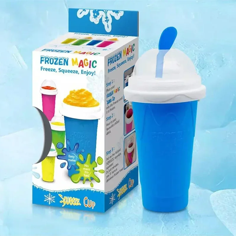Large Capacity Quick-Frozen Slushy Maker Cup Slushy Cup For Homemade Smoothies Juice Ice Cream Summer Squeeze Beker Kitchen Tool