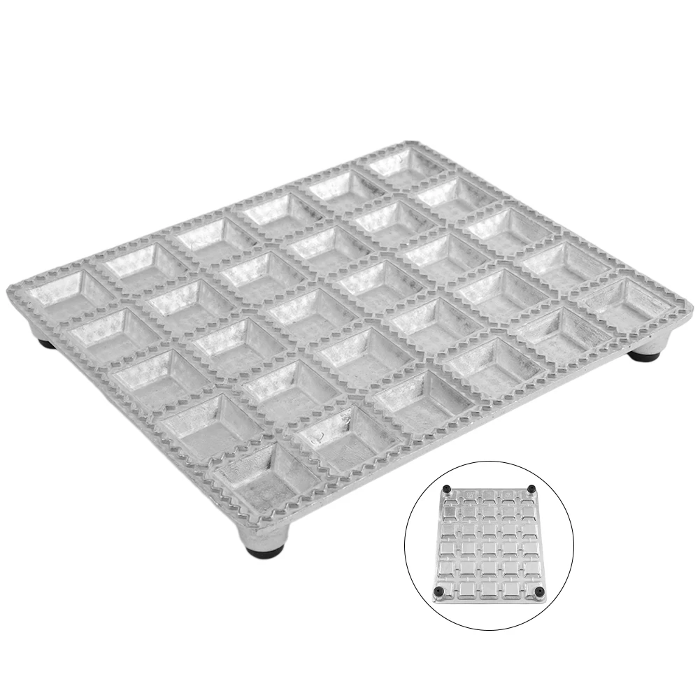 

Mould Ravioli Mold Silver 196*165mm Aluminum alloy DIY Square Household Maker Dumpling Dough Press Pastry Kitchen