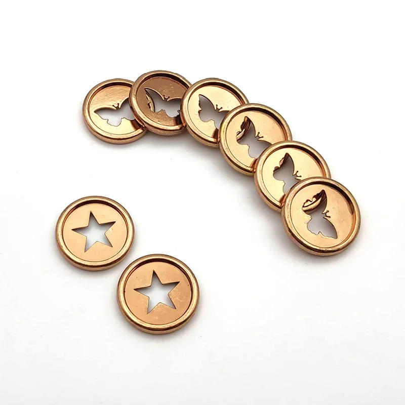 10Pcs Metal Binding Discs 32mm Mushroom Hole Loose-leaf Notebook Buckle Accessories Alloy Binding Ring Journal Diary Binder Disc
