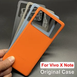 For Vivo X Note 5G Original Phone Case For Vivo XNote Original Vegan Leather Capa For Vivo X Note Official Hard Cover