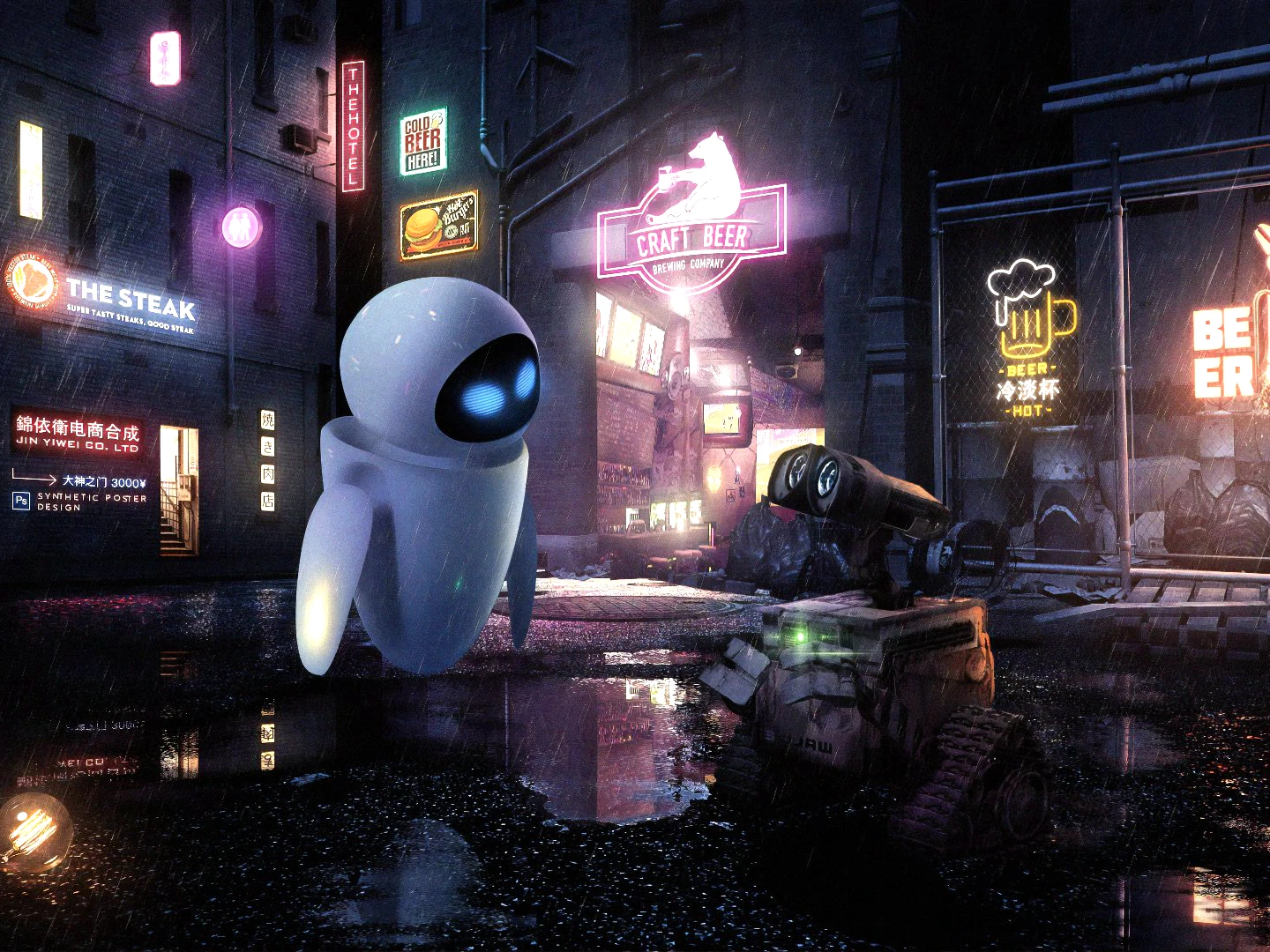 Disney Movie Wall E Robot Eve Diamond Art Schilderij Fantasie Ruimte  Cartoon Film Kruissteek Borduren Handwerk Cadeau Home Decor - AliExpress, image size:1440x1080