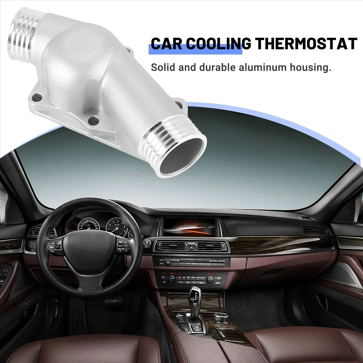 Engine Coolant Aluminum Thermostat Housing Cover With Gasket 11531722531 11531740437 for BMW M3 Z3 E34 E36 Polished BAP121178 engine gasket set engine gasket kit replacement gasket set car wire harness clip