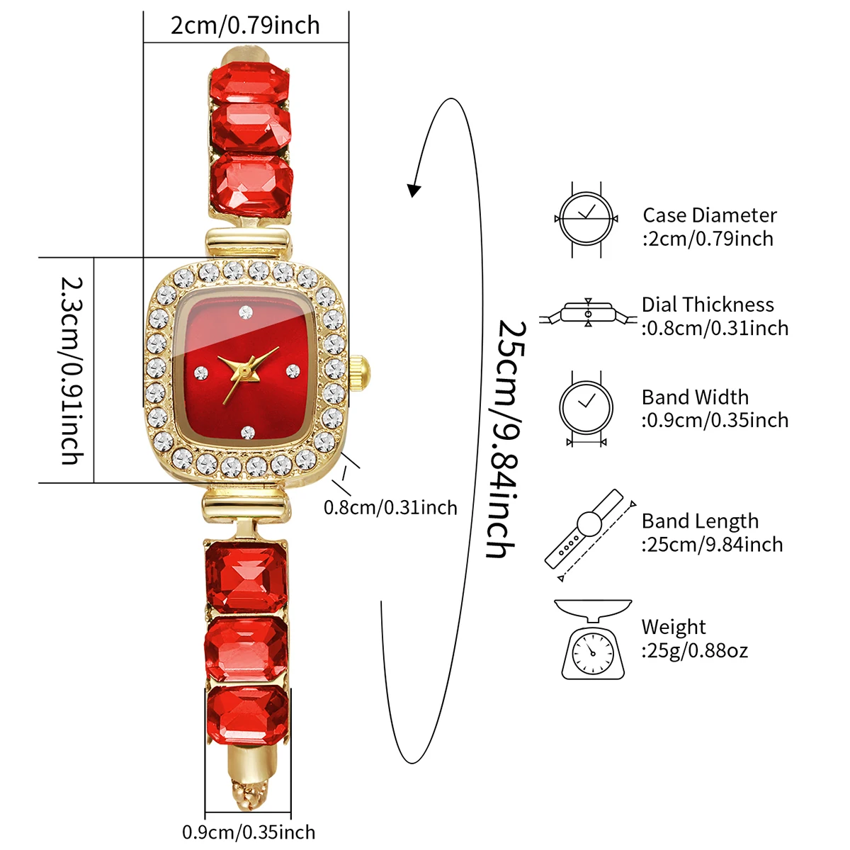 1pc Women's Gift Watch Compact Sweet Simple Style Bracelet Watch (Box Not included)