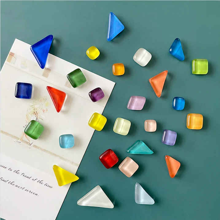 Glass Irregular Figure Magnetic Refrigerator Magnets Office Whiteboard Message Home Decoration magnetic fridge magnets magnetic fridge stickers
