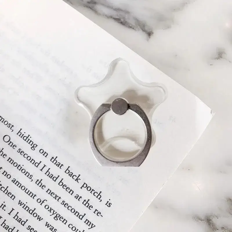 1/2pc. ​ Universal Mobile Phone Holder Stand Finger Ring Magnetic For cute Cell Smart Phone Transparent holder for iphone 12XS M - Image 5