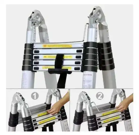Foldable Ladders Stable telescopic ladder Multi Purpose Industrial Herringbone Straight Ladder step 5M work ladder platform