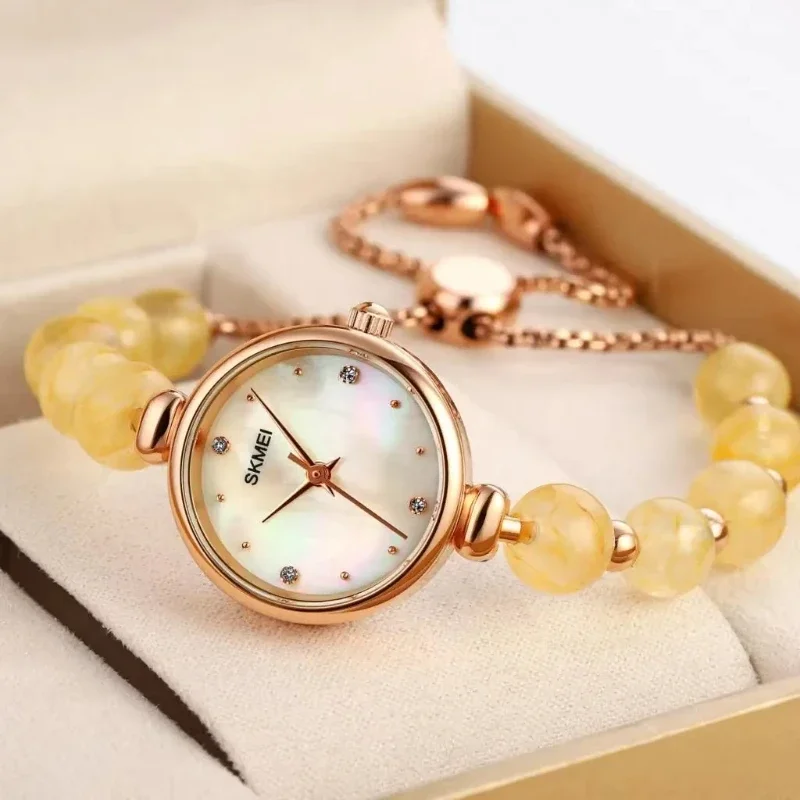 SKMEI 1983 Romantic Style Quartz Women Watch Fashion Ball strap Waterproof Elegant Dress Girl Wristwatches Female Clock 1640 3