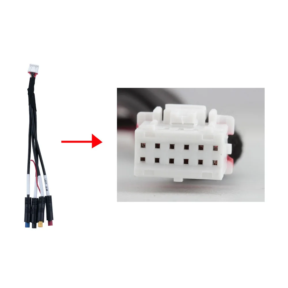 12-pin wiring harness Android multimedia 360 panoramic camera system 1080p 720p HD front rear left right four cameras