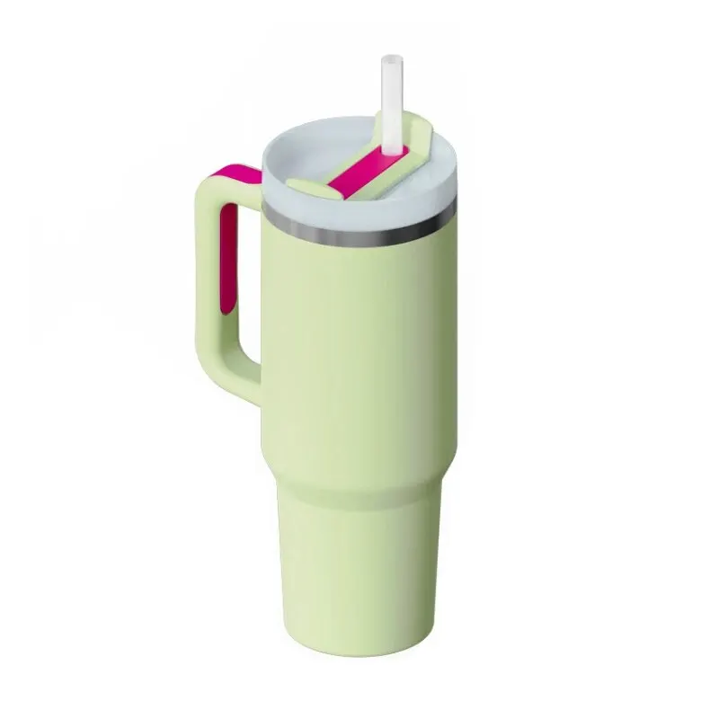 Stainless Steel Thermos Cup 40oz Handle Cup Second Generation Stainless Steel Thermal Insulation Cooling Double Vacuum Car Cup Handle Household
