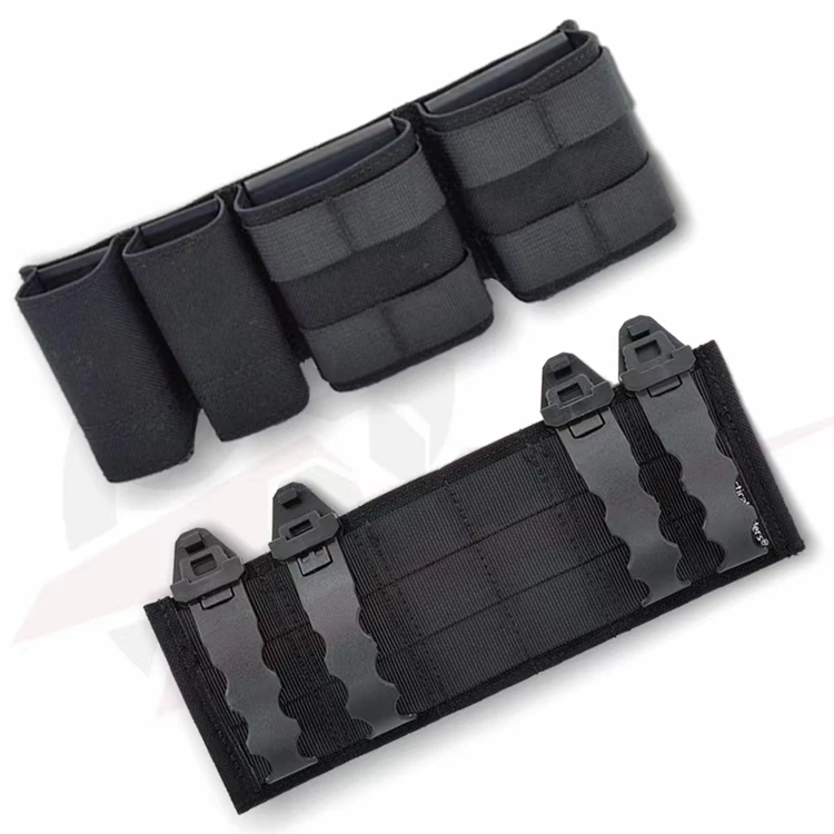 Vierfach Molle 5,56 Doppel 9mm Doppel Mag Tasche Magazin Tasche Werkzeuge Tasche Einsatz Clip Set Jagd Taktische – Detail 9