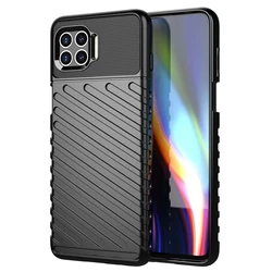 Luxury Shockproof Silicone Phone Case - Premium Protection and Style for Moto One 5G UW (Black)