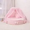 Cute Princess Pet Bed Cat Sofa Soft Plush Small Dog Cushion Bed Kitten Puppy Round Beds