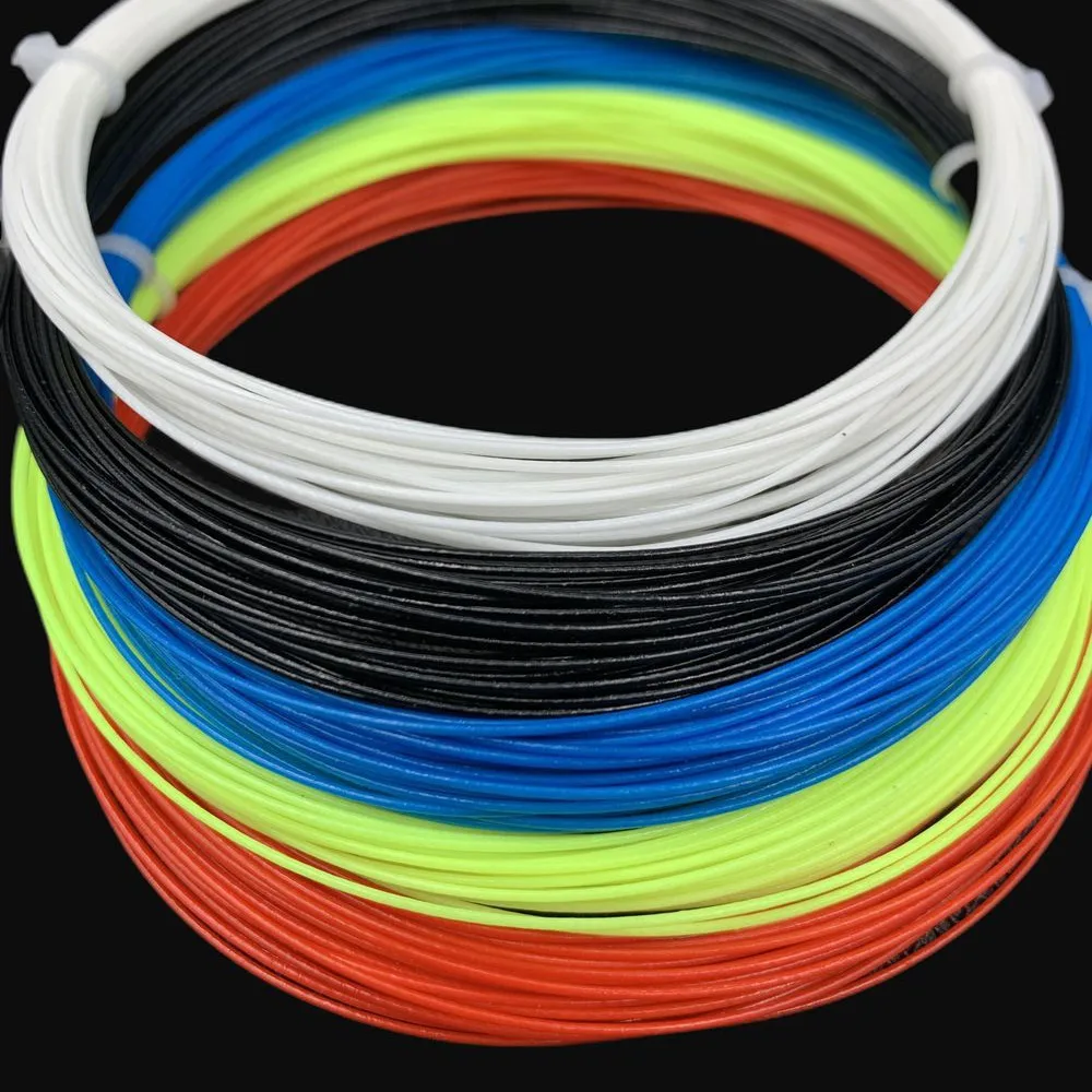 

High Elastic Badminton Racquet String 0.7MM Break Proof Colorful Racket Line Flexibility Colorful Training Badminton Strings