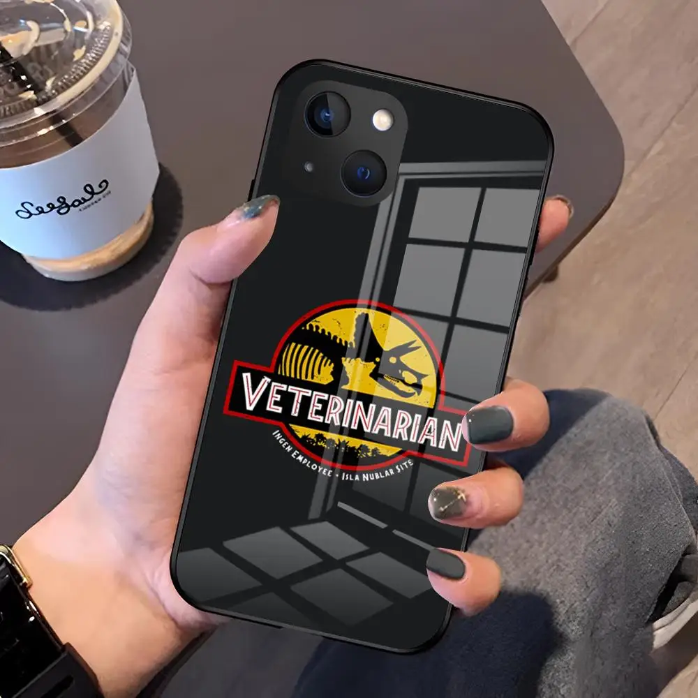 Jurassic Park Dinosaur World Glass Phone Case