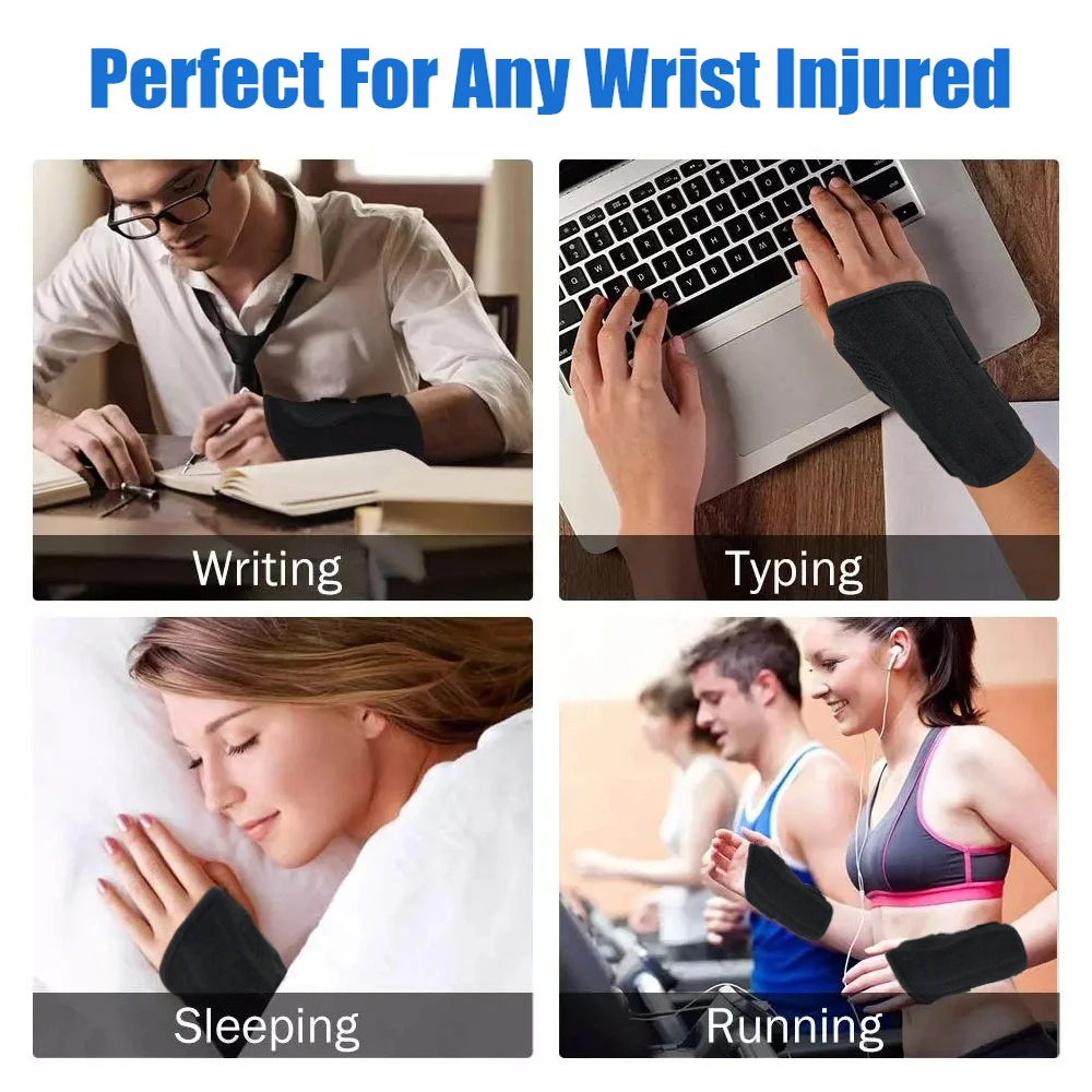 1Piece Thumb Wrist Brace Palm Support with Removable Stabilizer for Men Women Sprain Tendonitis Arthritis Carpal Tunnel Syndrome