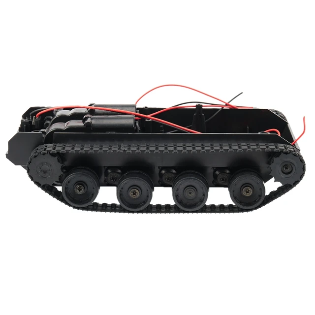 Rc Tank Smart Robot Tank Car Chassis Kit Rubber Track Crawler For Arduino 130 Motor Diy Robot Toys For Children 1