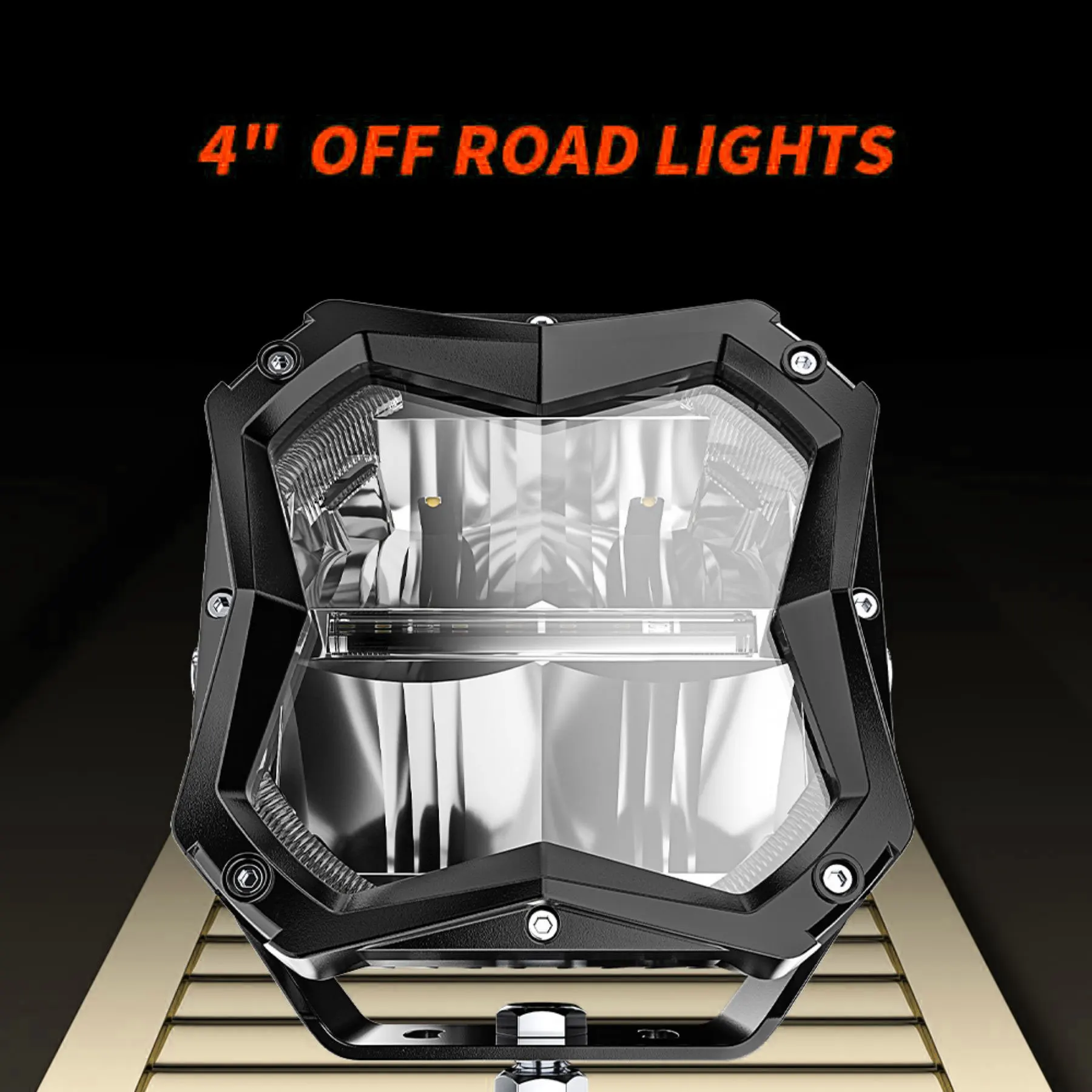 5inch Additional LED Headlights Work Light Bar Daytime LED Work 6000K Spot Comb