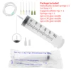 100-550ml Large Syringes With Tube for Liquid Plastic Syringes With Tip Cap for Glue Dispensing, Watering, Refilling, Feeding 5