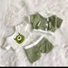 15cm 20cm Cute Green Little Monster Set Baby Clothes Star Doll Suitable Doll Clothes 6