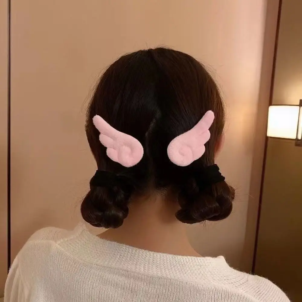 Magic Girl Angel Wings Hairpin Cute Plush Headwear Anime Hair Decoration Cosplay Hair Accessories Jewelry Headdress Side Clip hair accessories anime cosplay props anime cosplay wings