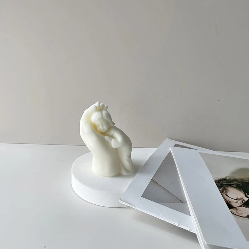 Unusual Making Mold Mother's Hand Silicone Mould 3D Aromathery Drop shipping