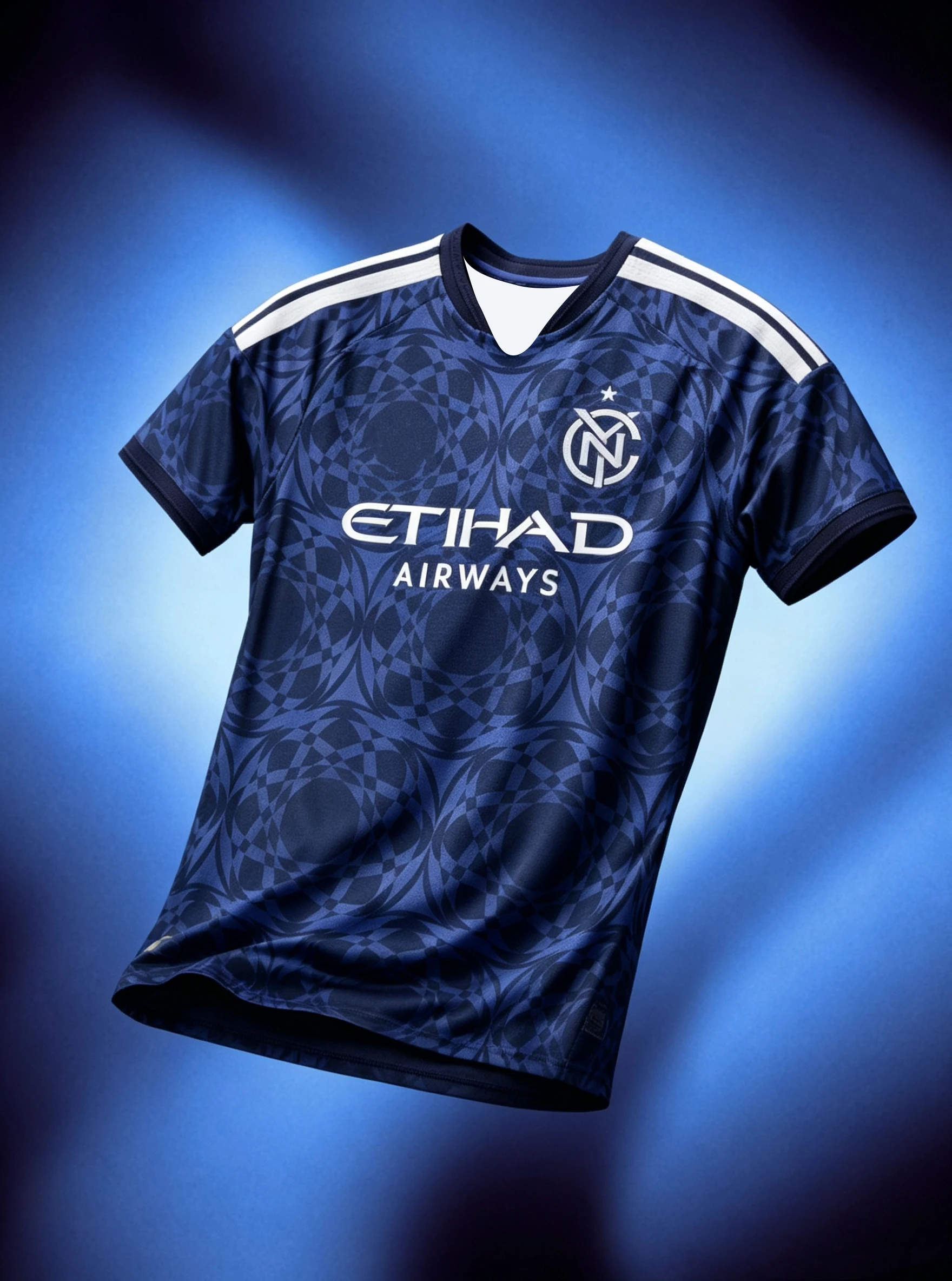 New York City FC 2026 Trikot, 3D-Druck Schnelltrocknendes Atmungsaktives T-Shirt, Herren und Damen Mesh Fußball T-Shirt Oberteil