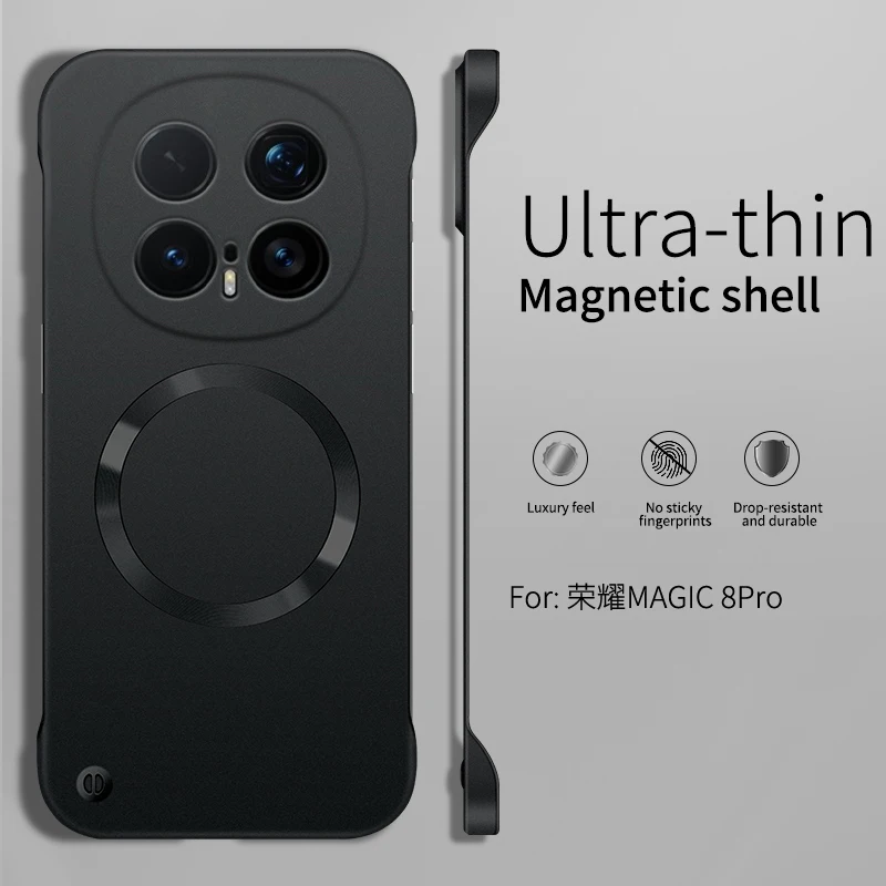 Ultra Thin Metallic Paint Magnetic Frameless Cooling Hard Case