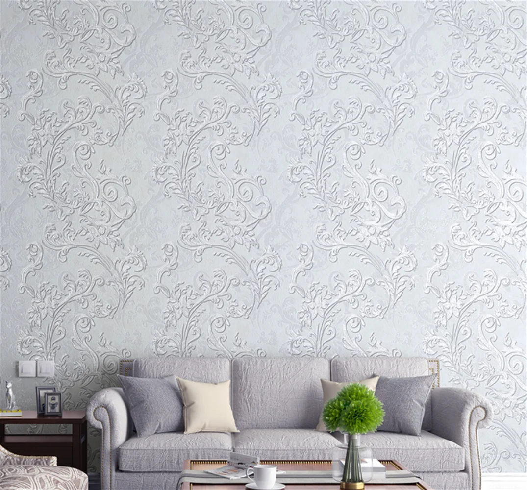 europeu estilo marrom grande flor rattan flor papel 01