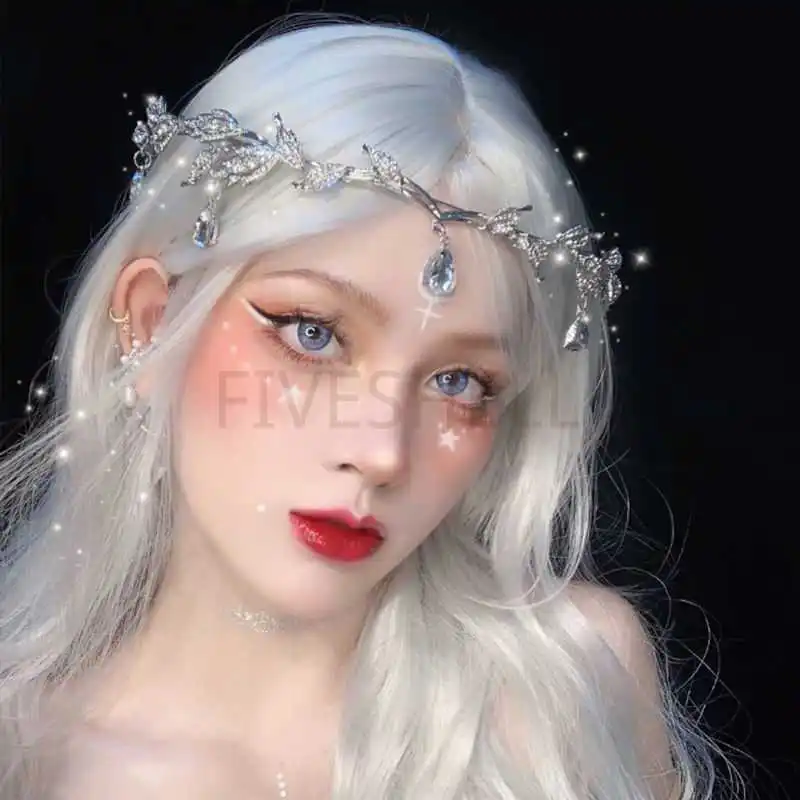 Frauen mittelalter liche Halloween Fee Elfen Ohren Kopf bedeckung Mode Party Maskerade Kopf bedeckung Accessoires für Dame – Detail 11