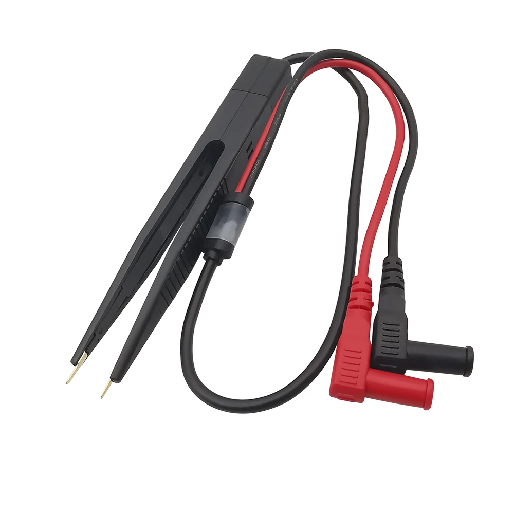 SMD 칩 부품 멀티미터 테스트 후크 클립 핀셋 리드 LCR 테스트 도구 테스터 미터 펜 프로브, 4mm 바나나 플러그, 1 개