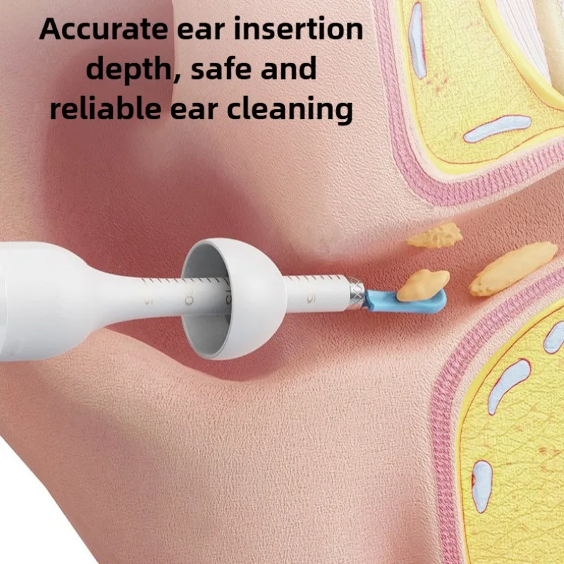 Visual Ear Cleaner with Camera Wax Removal Tool with Ear Pick & Tweezers 12 Megapixels 6 Ear Spoons Earwax Removal Tool