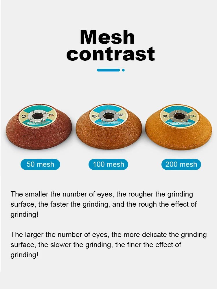 White Corundum Grinding Wheel Cup-Shaped Dia 97mm Diamond Grinding Cup Grinder Sanding Disc Abrasive Wheel for Carbide Metal