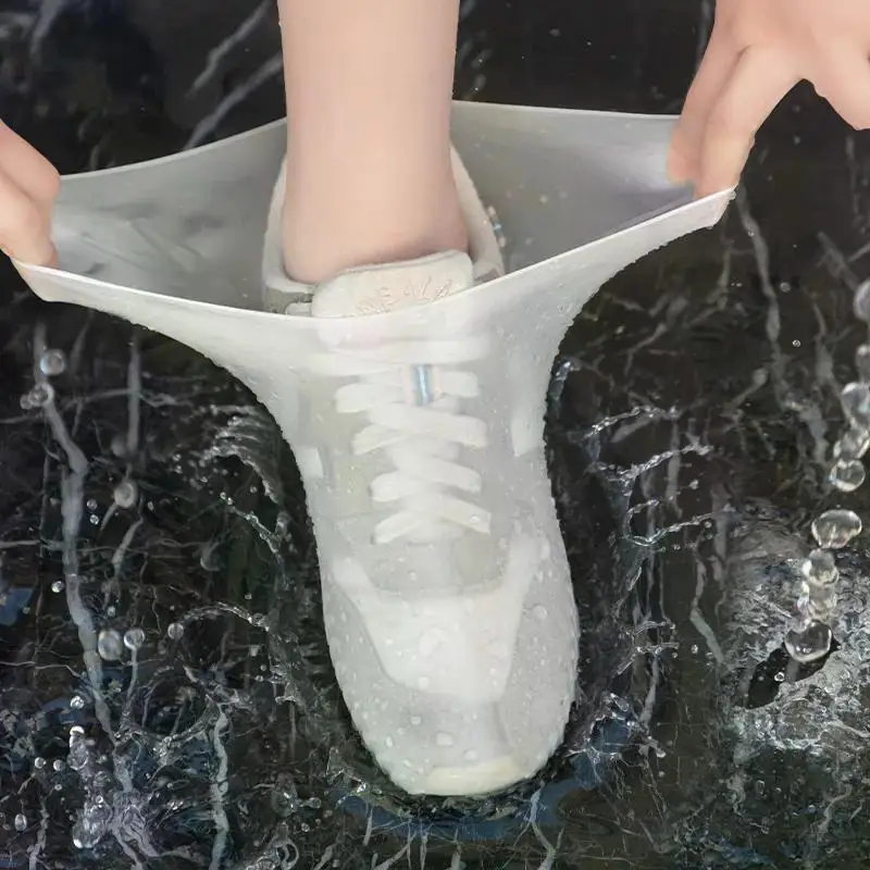 Description Picture 2 of itemReusable Non-slip Rain Boots Waterproof Shoes Covers Rubber Rain Boot Covers for Outdoor Use Gear Household Merchandises Home