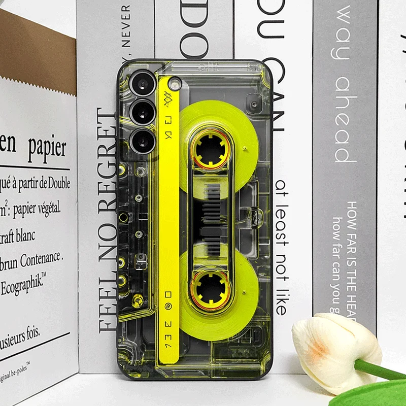Vintage Cassette Tape Design Shockproof Phone Case - Soft, Creative Cover