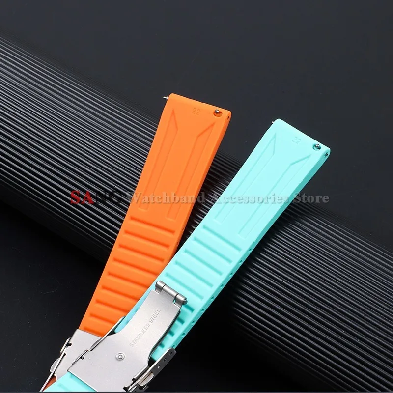 Silicone Sport Watch Strap - Soft Rubber Wristband